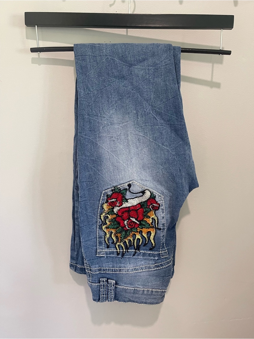 Alyssia Rose Rhinestone Bootcut Jeans From Ninth Hall